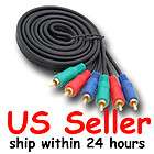 FT 3 RCA Component AV Audio Video Male to Male Cable