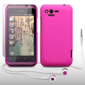   PROTECTOR & HEADSET BY CELLAPOD CASES SOLID HOT PINK Electronics