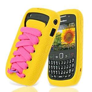   Cover with Screen Protector   Yellow Skin & Hot Pink Lace Electronics