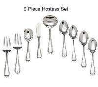 Domain Reed & Barton 18/10 Stainless 114 Pc For 12 Flatware Serving 