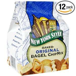 New York Style Original Bagel Chip Mix, 6 Ounce Bags (Pack of 12 