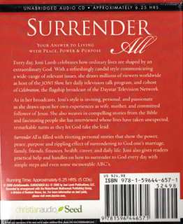 NEW Sealed Christian Growth AUDIO 5 CDs   Unabridged Surrender All 