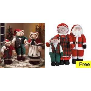  Christmas Decor   Christmas Bear Family