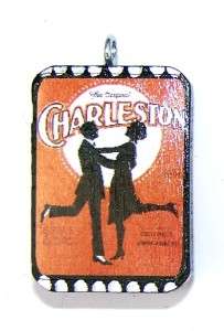 Charleston Vintage Sheet Music Pendant 1920s Flapper  