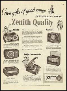 1951 vintage ad for Zenith radios and phonographs  120311  