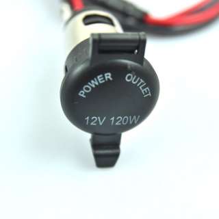 12V Power Motorcycle Cigarette Lighter Socket Plug  