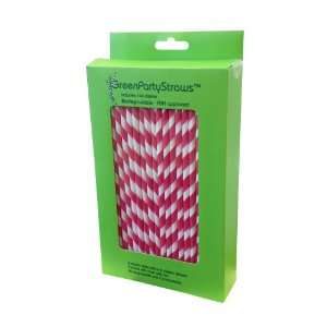  Paper Straws Pack of 144 Hot Pink