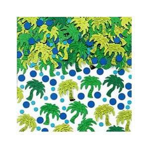  Palm Tree Embossed Confetti Toys & Games
