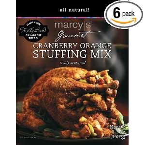 Marcys Gourmet Cranberry Orange Stuffing Mix, 5.3 Ounce (Pack of 6 