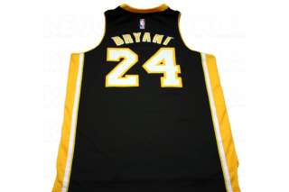 Kobe Bryant 24 Black & Gold Swingman Jersey Adidas Lakers  
