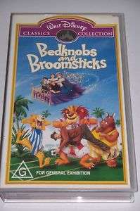 BEDKNOBS AND BROOMSTICKS WALT DISNEY VHS VIDEO  