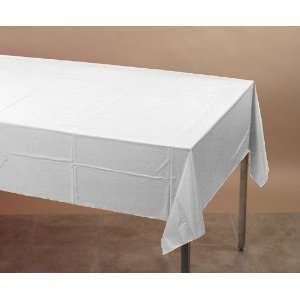  White Plastic Banquet Table Covers   24 Count Everything 