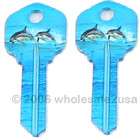 Color House Key Blanks KW1 for Kwikset  Twin Dolphins