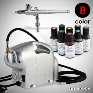 cake decorating kit with elephant shaped air compressor gravity feed 