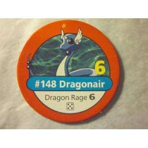 Pokemon Master Trainer 1999 Pokemon Chip Red #148 Dragonair 6 Dragon 