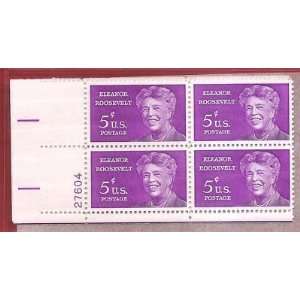 Postage Stamps US Eleanor Mrs Franklin D Roosevelt Sc 1236 MNH Block 