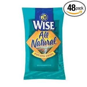Wise All Natural Potato Chips, .75 Oz Bags (Pack of 48)  