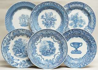 Spode BLUE ROOM VICTORIAN COLLECTION Dinner Plate Set 6  