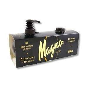  Magno Liquid Hand Soap, 8oz Dispenser with Pump + Refill 