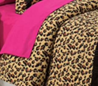 7PC PINK Leopard 100% Cotton Bedspread Quilt Coverlet King Size 