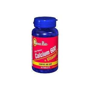  Puritans Pride Calcium Carbonate 600 mg + Vitamin D 600 