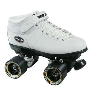 Carrera Quad Speed Skates   Size 2   White boot  Sports 