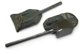 AUSTRIAN ARMY FOLDING SHOVEL ENTRENCHING TOOL w/ COVER  