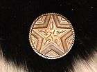 Rd Copper Concho Cross and Antique Silver Star 1 1/8  