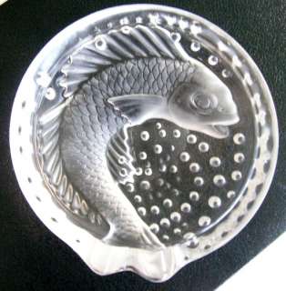 Vintage Lalique Concarneau Fish Ashtray  