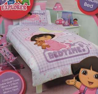 Dora the Explorer Bedtime DOUBLE/FULL Quilt/Doona Cover Set NEW