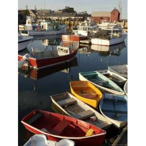  Lobster Fishing Boats and Row Boats in Rockport Harbor, Ma 