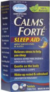 Calms Forte 100 Tabs, Hylands, Stress, Homeopathy 354973112124  