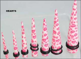 ACRYLIC EXPANDERS   EAR STRETCHERS   TAPERS Print Mix  