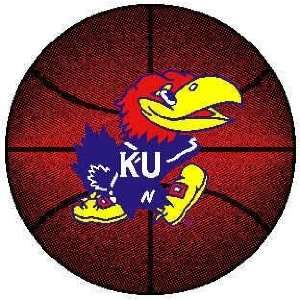  Kansas University Jayhawks Basketball Rug 4 Round Home & Garden