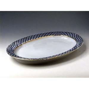  Oval Platter Cobalt Net