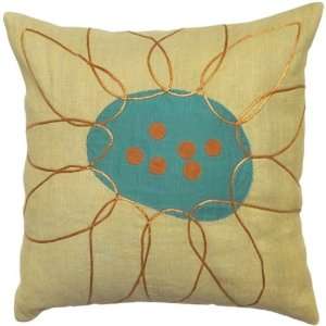  Rust Blossom Decorative Pillows (pair)   Luxury Down Blend 