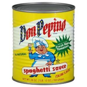 Don Pepino Sauce, Spaghetti, 28 Ounce (Pack of 6)  Grocery 