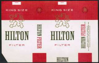 Chile Cigarette Box Label Hilton King Size  