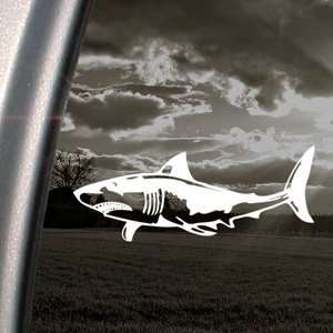  Great White Shark Decal Scuba Diver Dive Car Sticker Automotive
