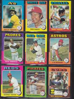 1975 Topps Baseball Complete set (660) In Sheets & Binder Brett 