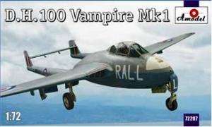 AMR72207 DH 100 Vampire Mk 1 RAF Jet Fighter 1 72 Amode  
