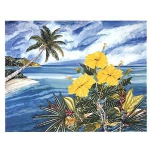   Yellow Hibiscus   Poster by Sherry Lynn Lee (30 x 24)