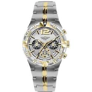 com Two Tone Stainless Steel Powerchrono Silver Tone Dial Chronograph 