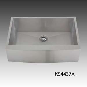   Curve Front Apron Single Kitchen Sink 16 Gauge