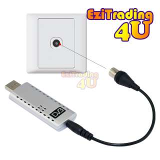 DVB T DIGITAL USB TV CARD TUNER FOR FREEVIEW LAPTOP PC  