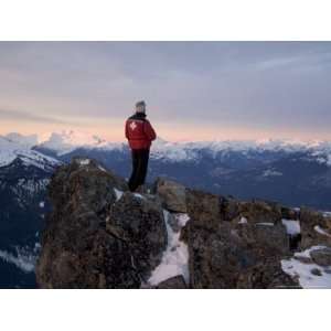 Ski Patrol Admires the Mountains at Dawn National Geographic 