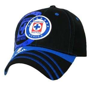  SOCCER MEXICO FMF OFFICIAL CRUZ AZUL HAT CAP BLUE BLACK 
