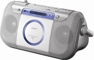 Sony CFD E100 Portable CD Radio Cassette Recorder by Sony