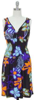 An all over print sundress with a criss cross accent on the back.