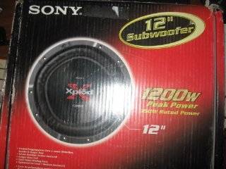 Sony XS L121P5   Xplod car subwoofer driver   350 Watt   12   black 